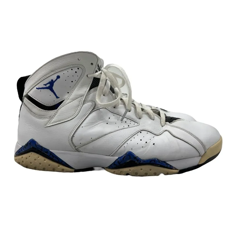 Air Jordan 7‎ Retro Mens 13 White Varsity Royal Orlando Magic Shoes 304775-161